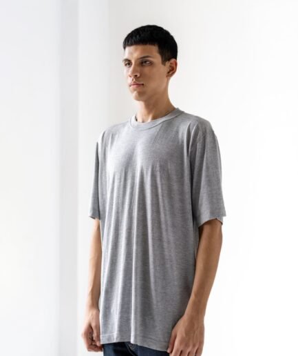 Light Gray Relaxed fit T-shirt 100% cotton