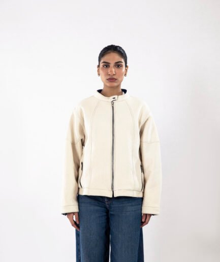 Women Cobalt Contrast Reversible Jacket