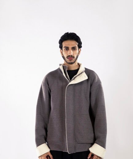 Dual-Collar Woven Jacket